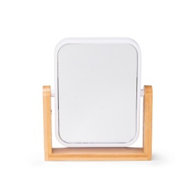 Espelho Retangular com Base Bambu Promocional