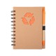 Caderno ecológico com caneta para brinde