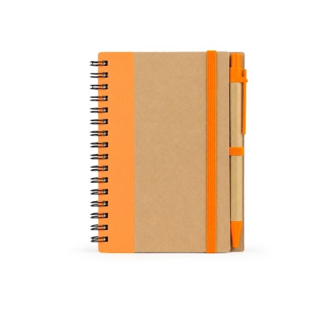 Caderno ecológico com caneta personalizado