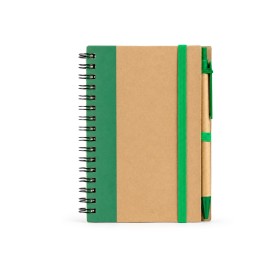 Caderno ecológico com caneta personalizado