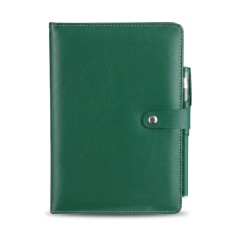 Caderneta couro sintético com caneta personalizado
