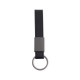 Chaveiro metal com couro sintético personalizado
