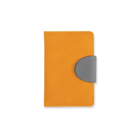 Caderneta couro sintético com logotipo