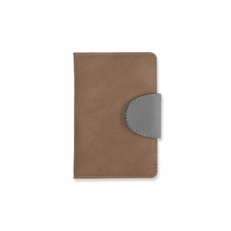 Caderneta couro sintético com logotipo