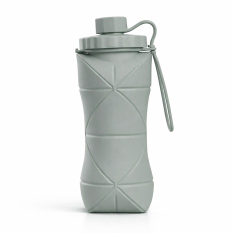 Garrafa dobrável silicone 600ml com logotipo