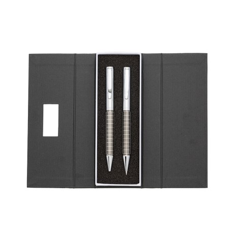 Kit Caneta e Lapiseira de Metal para Empresas