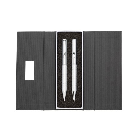 Kit Caneta e Lapiseira de Metal para Empresas