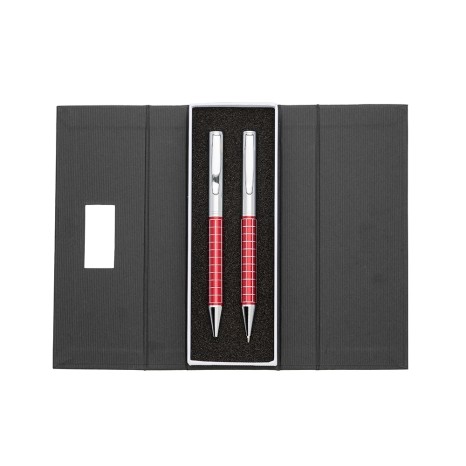 Kit Caneta e Lapiseira de Metal para Empresas